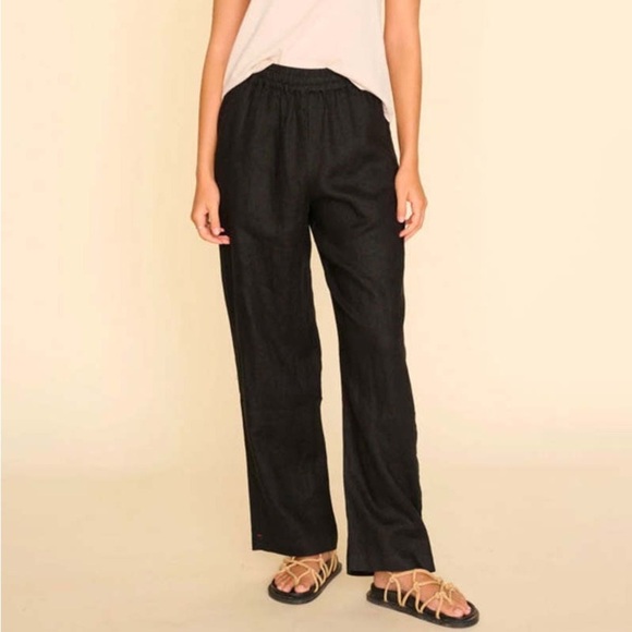 2/$250 Xirena black linen wide leg Atticus pants - Large NWOT - Picture 2 of 5